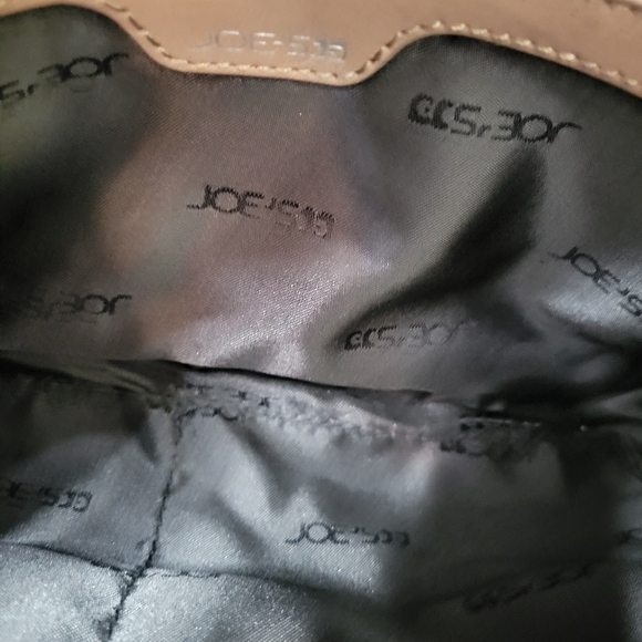 Vintage Joe's Jeans Leather Crossbody/Cluch Purse Handbag Brown Tan - Picture 10 of 12